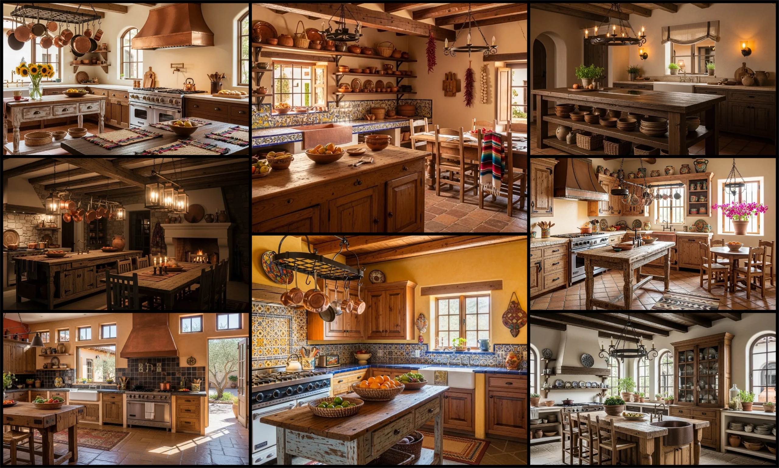 Rustic Kitchen Ideas with a Hacienda Style Home Twist