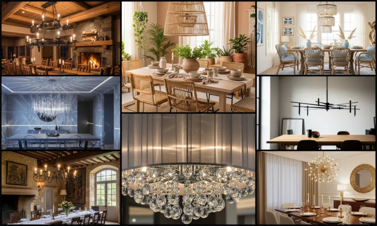 Stunning Chandelier Dining Room