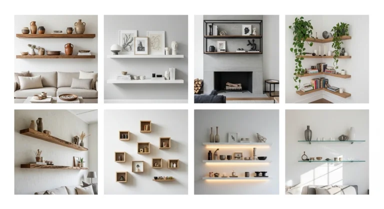 Stunning Floating Shelves Living Room Ideas