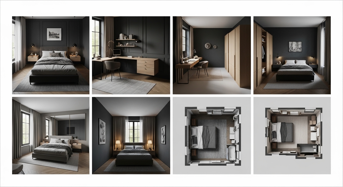 Small Bedroom Furniture Placement