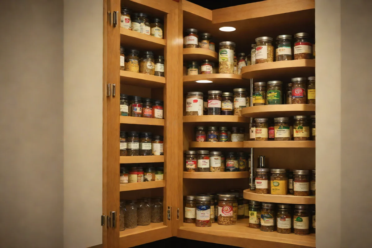 Use Lazy Susan Spice Racks for Corner Cabinets -  Best Spice Racks