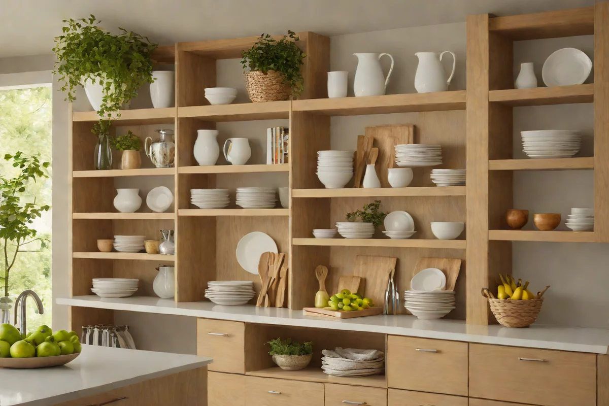 Add Open Shelving for Everyday Items - Modern Kitchen Island Ideas