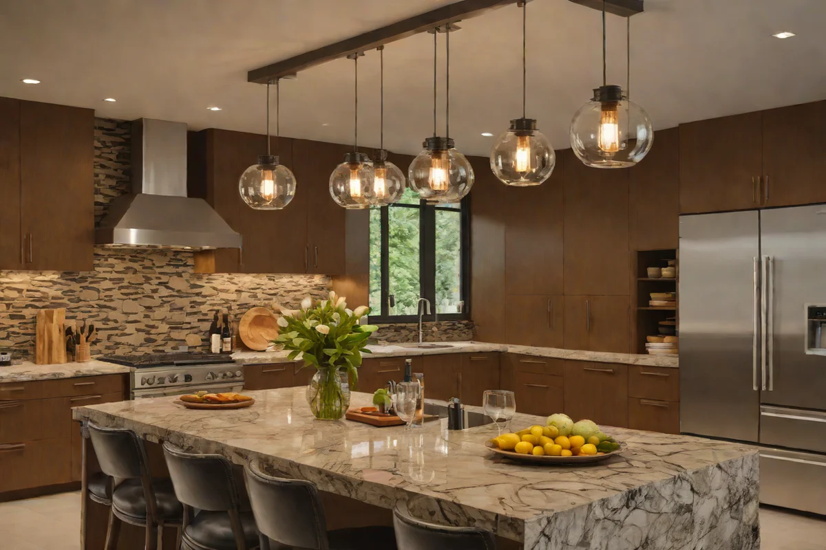 Add Pendant Lighting for Better Focus - Modern Kitchen Island Ideas