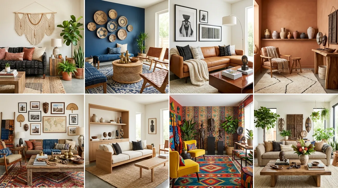 Afrohemian Living Room Ideas