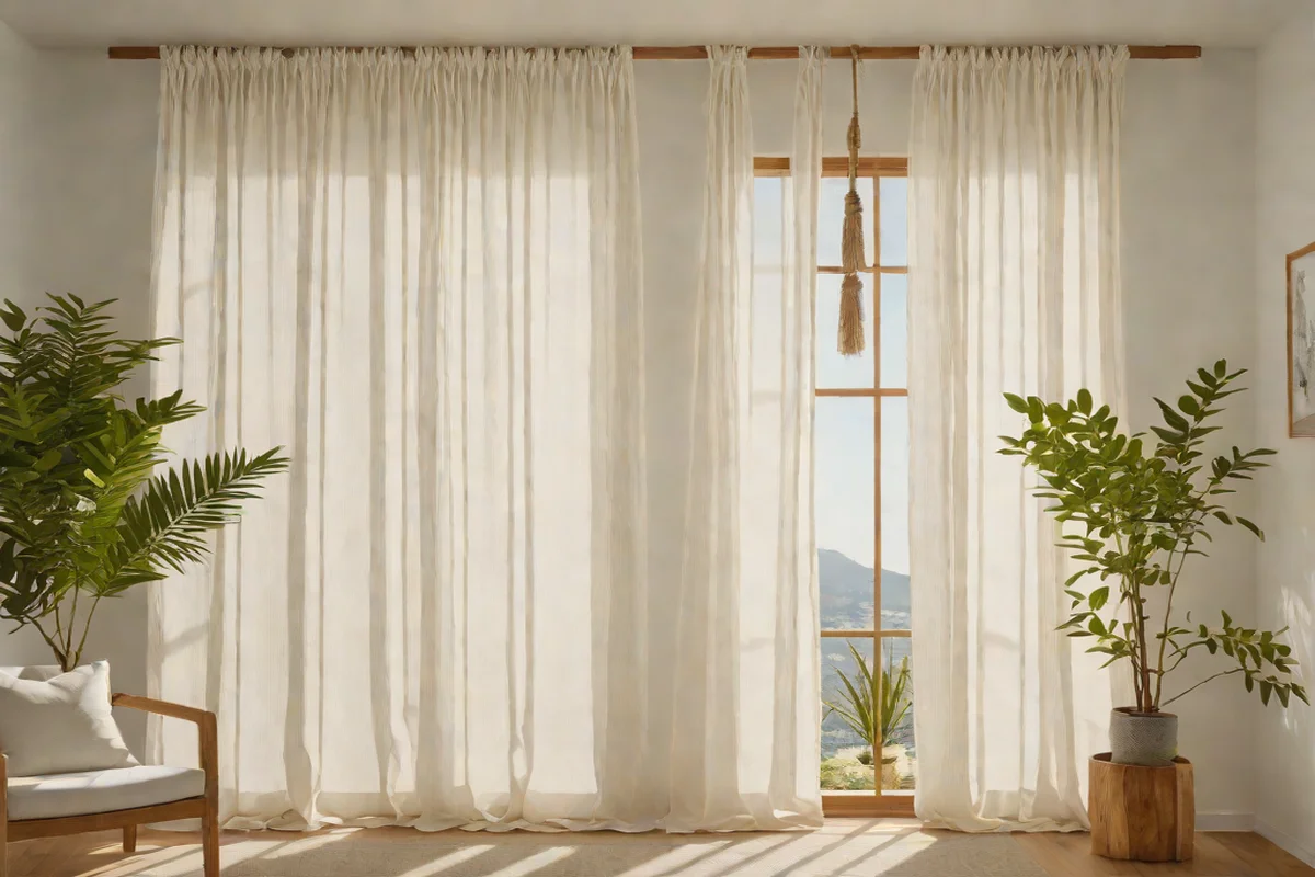 Macramé and Knotted Rope Floating Valances Macramé and Knotted Rope Floating Valances - Afrohemian Living Room Ideas