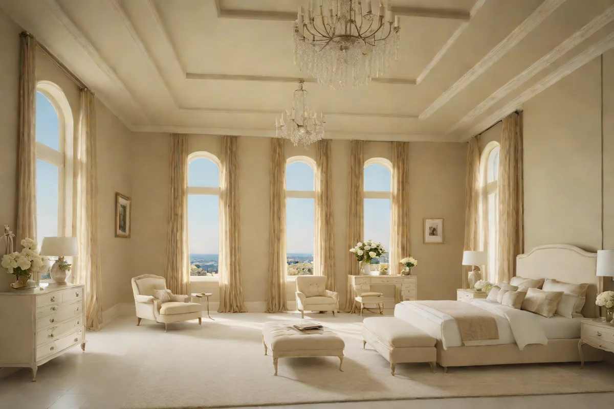 Monochromatic Alabaster Color Drenching - Girls' Bedroom Ideas