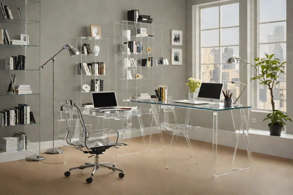 Clear Acrylic Ghost Desk Chairs - Girls' Bedroom Ideas
