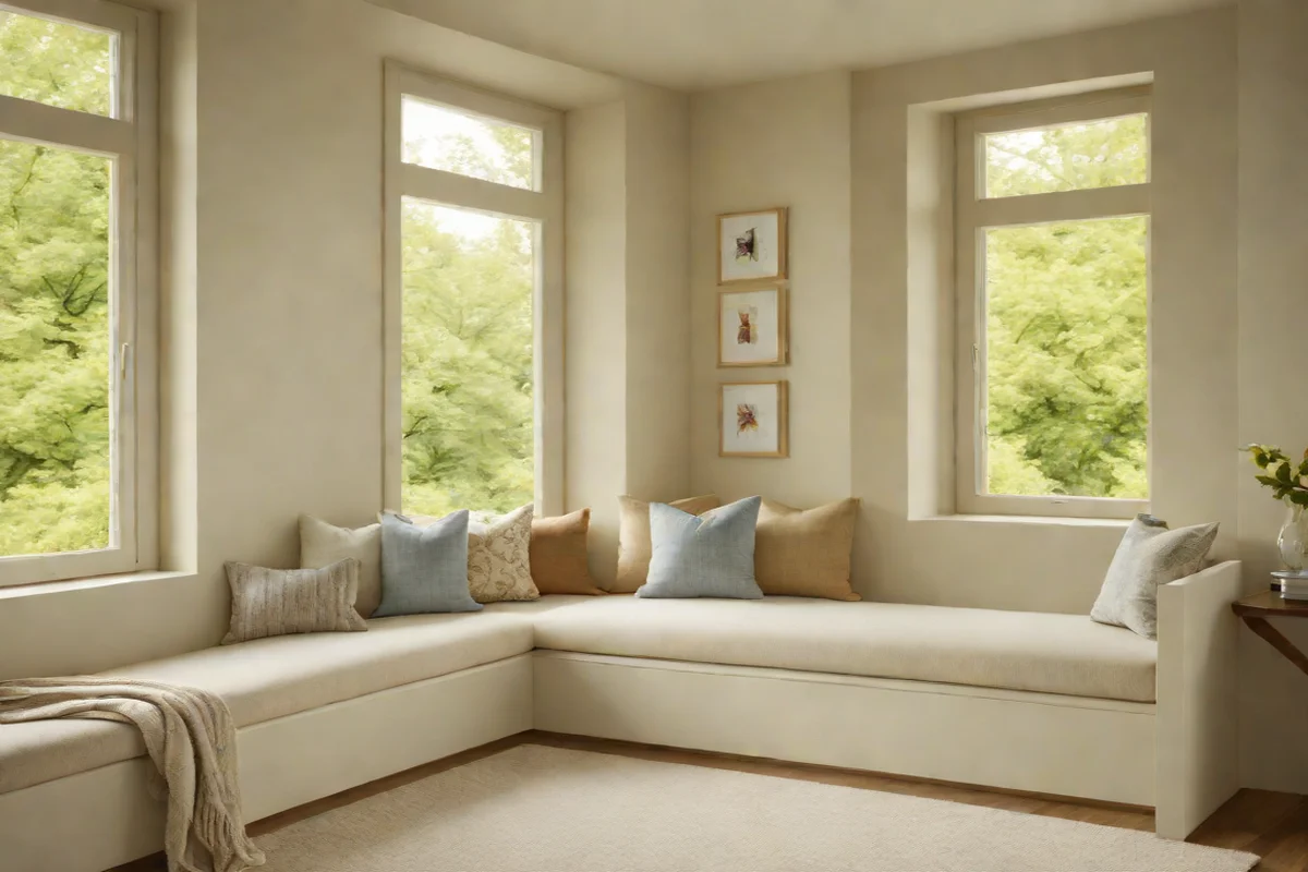 Tailored Bouclé Built-In Window Seats - Girls' Bedroom Ideas