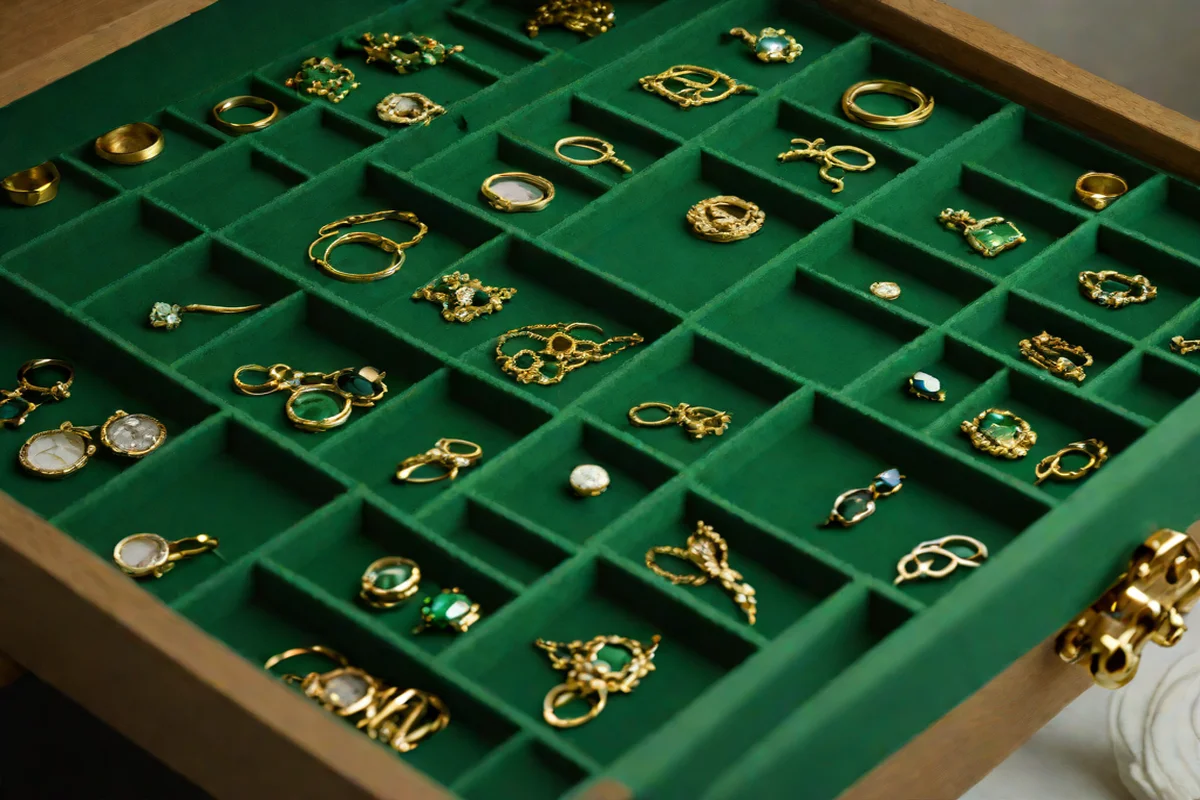 Custom Velvet Jewelry Drawer Inlays - Girls' Bedroom Ideas
