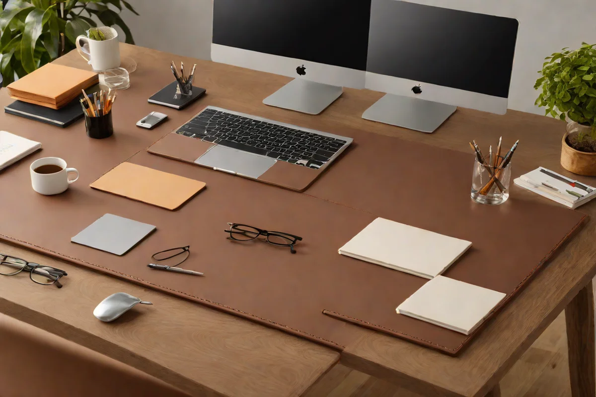 Hand-Stitched Leather Desk Blotters - Girls' Bedroom Ideas