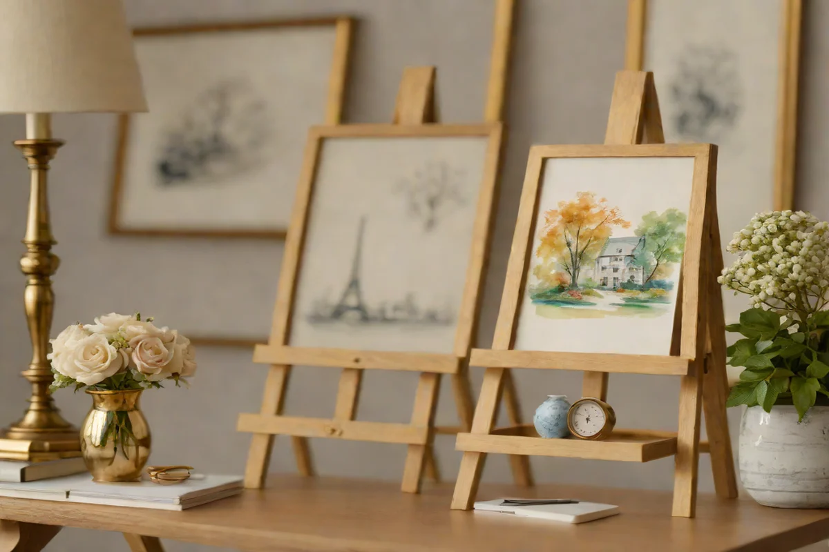 Solid Brass Easels for Miniature Art - Girls' Bedroom Ideas