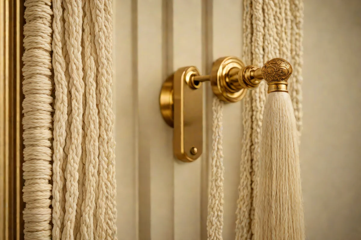 Pleated Silk Tassel Door Accent Handles - Girls' Bedroom Ideas