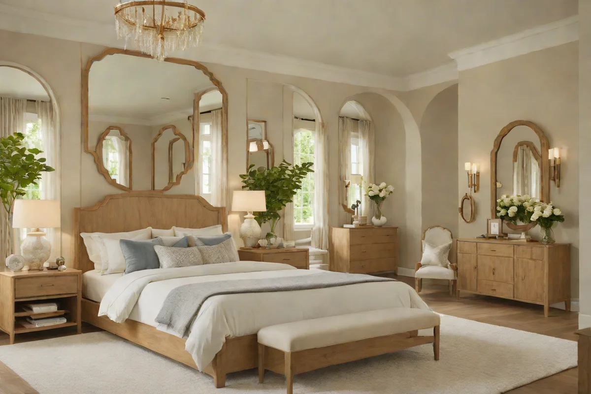 Symmetrical Frameless Mirror Multipliers - Girls' Bedroom Ideas