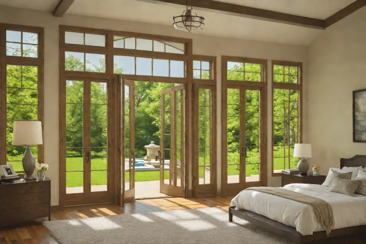 Clear Glass Over-the-Door Transom Upgrades - Green Bedroom Ideas