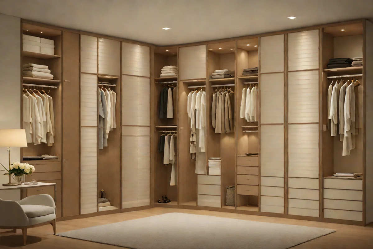 Translucent Shoji-Inspired Wardrobe Closets - Green Bedroom Ideas