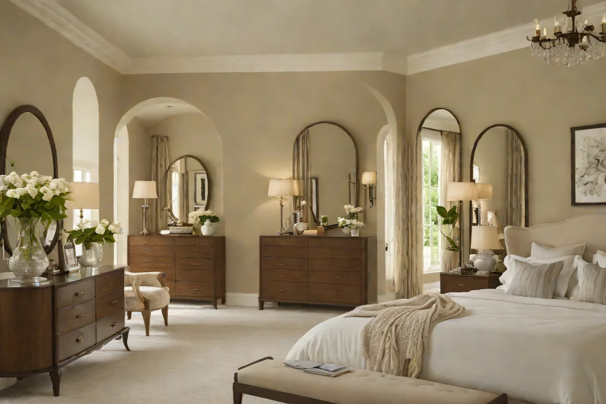 Symmetrical Frameless Mirror Multipliers - Modern Cowgirl Bedroom Ideas