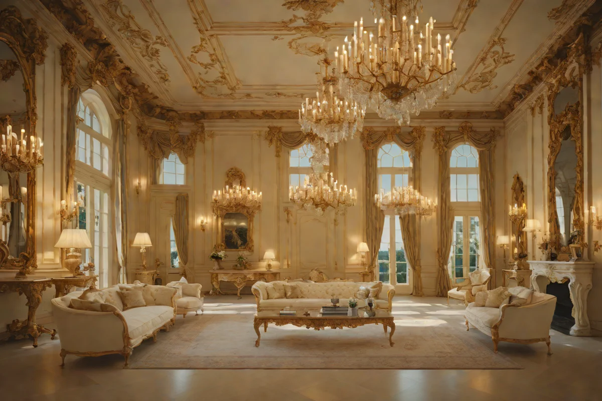 The Sunday Evening Pristine Canvas Cleanse - Modern Rococo Revival Living Room Ideas