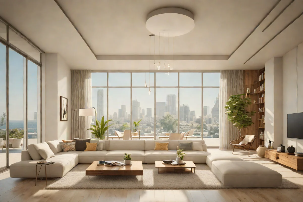Low-Slung Platform Seating Elements - Small White Living Room Ideas
