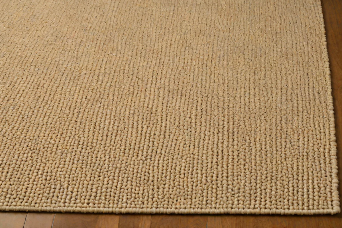 Flat-Woven Natural Bleached Jute Rugs - Small White Living Room Ideas