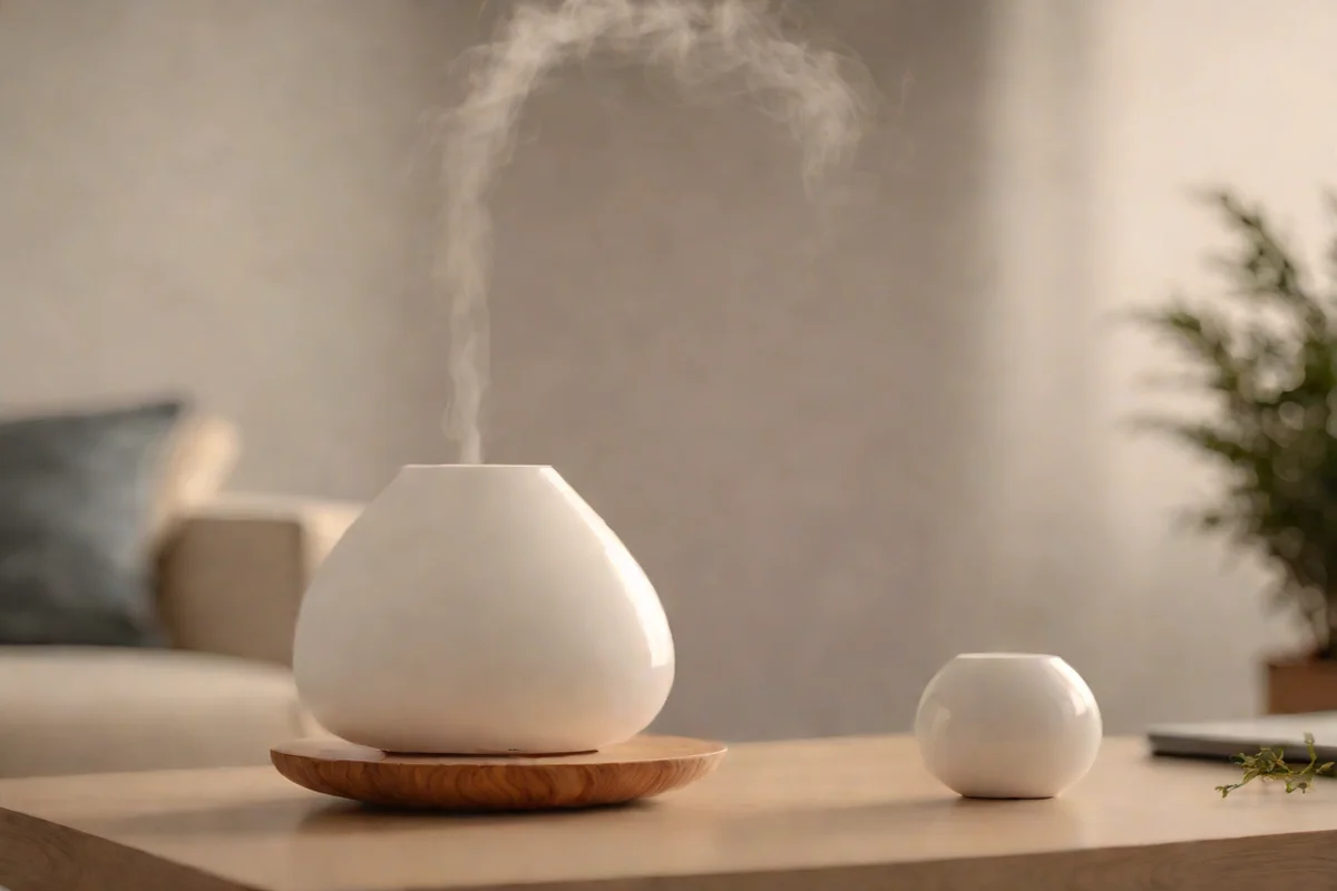 Scent-Scaping with White Tea and Thyme - Small White Living Room Ideas