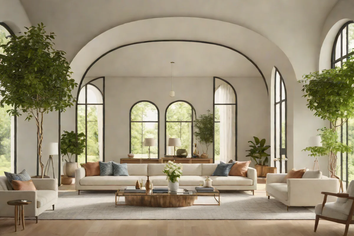 Symmetrical Axel Mirror Multipliers - Small White Living Room Ideas