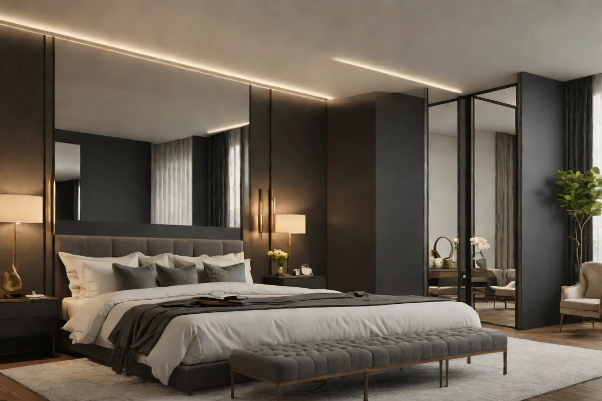 Symmetrical Frameless Mirror Multipliers - Teenage Boy Bedroom Ideas