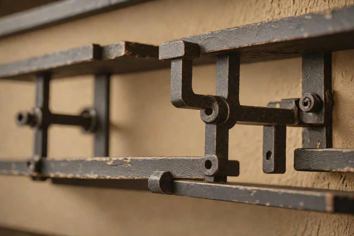 Structural Accent Branding Iron Elements - western bedroom ideas