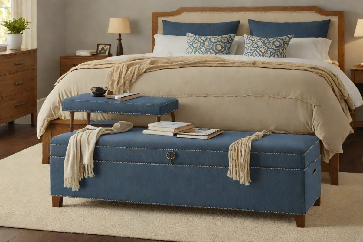 Native Indigo Denim Accents - western bedroom ideas
