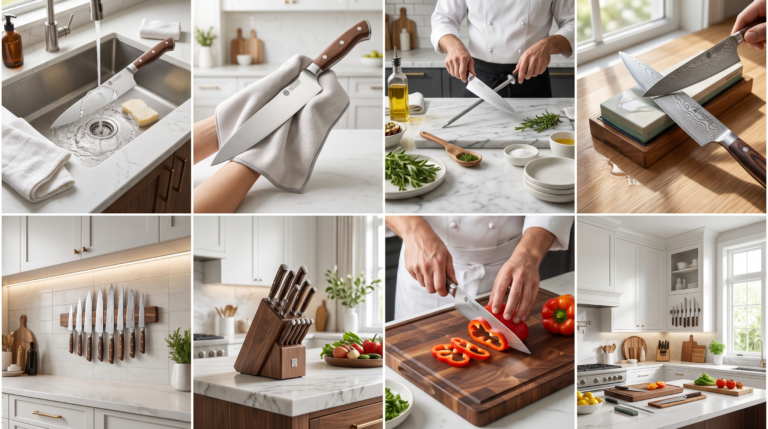 14 Ways to Care for Kitchen Knives