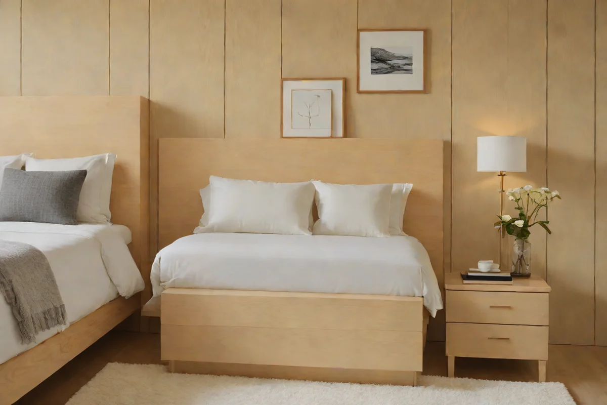 Utilize Floating Bleached Maple Nightstands -  Chic Dreamy Bedroom Ideas