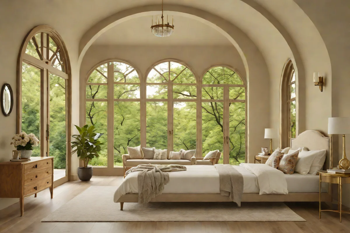 Integrate a Statement Arch Architectural Mirror -  Chic Dreamy Bedroom Ideas