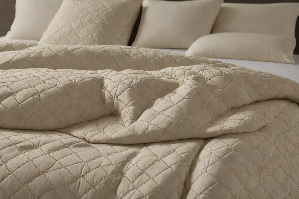 Layer a Diamond-Weave Bed Coverlet -  Chic Dreamy Bedroom Ideas