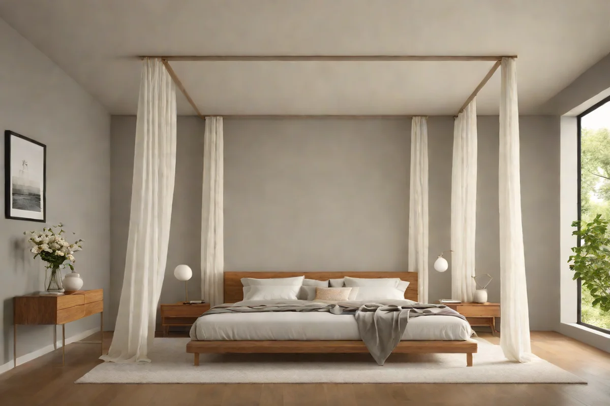 Suspend an Architectural Floating Canopy Frame -  Chic Dreamy Bedroom Ideas