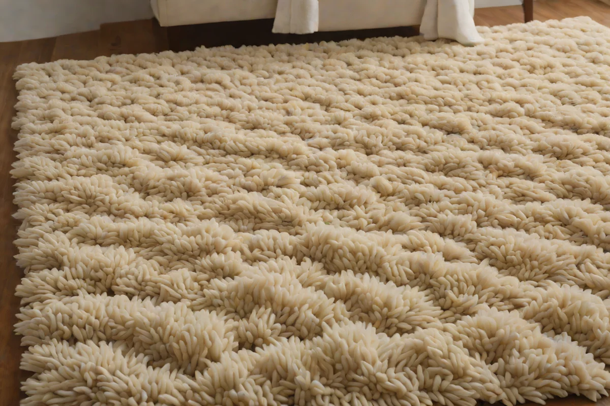 Select an Ultra-Plush, Hand-Tufted Silk and Wool Rug -  Chic Dreamy Bedroom Ideas