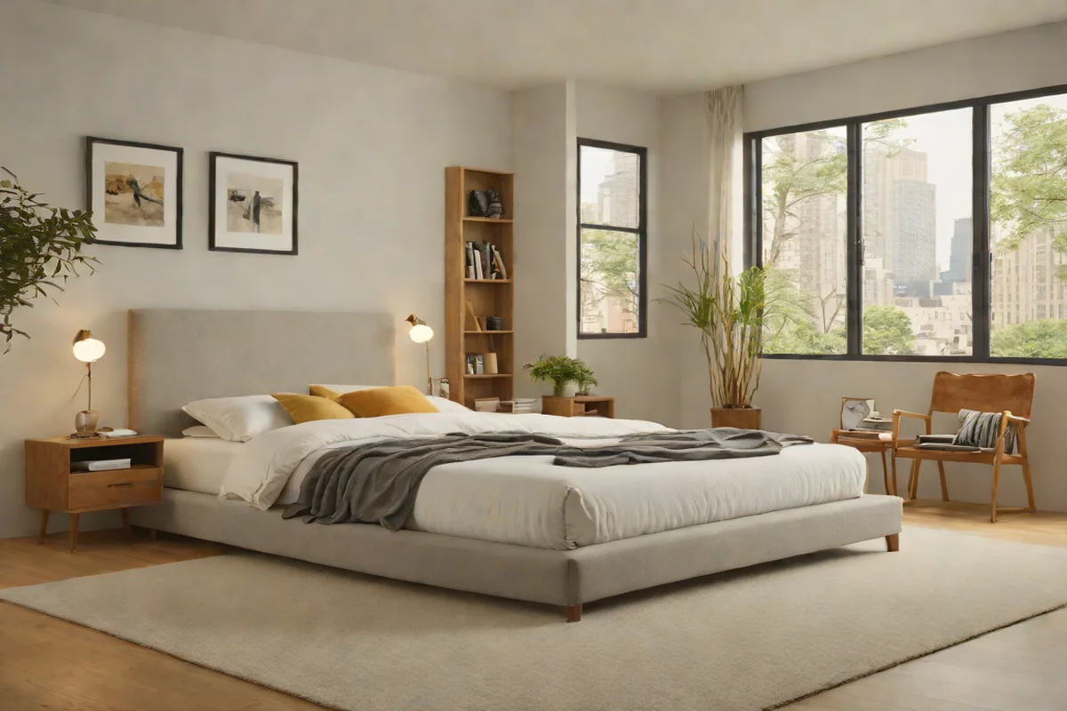 Select a Low-Profile Upholstered Platform Bed Frame -  Chic Dreamy Bedroom Ideas