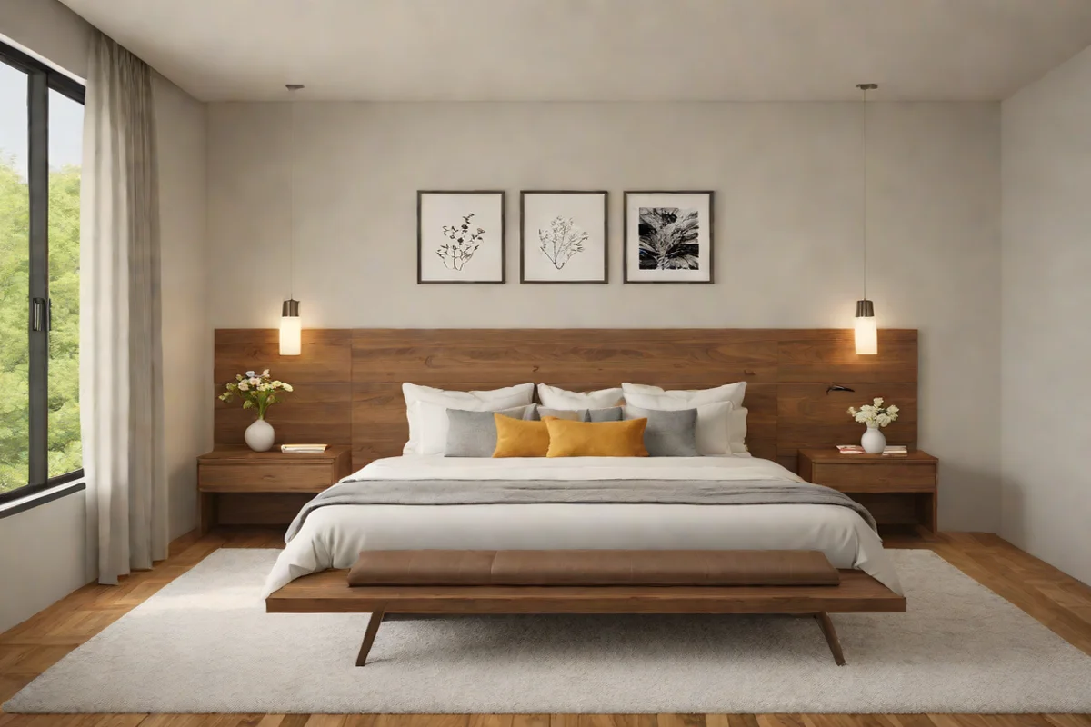 Position Matched Symmetrical Floating Nightstands Position Matched Symmetrical Floating Nightstands - Cozy Bedroom Ideas