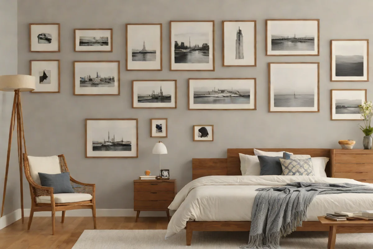 Curate a Personal, Low-Contrast Art Gallery Curate a Personal, Low-Contrast Art Gallery - Cozy Bedroom Ideas