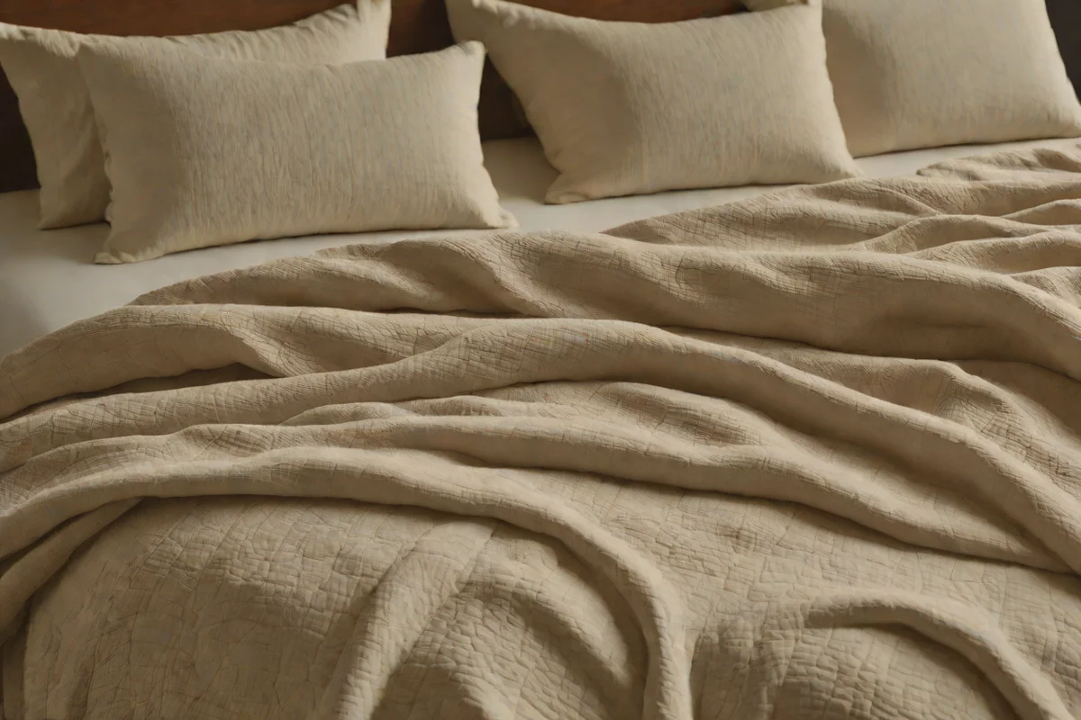 Layer Undyed Hemp and Heavy-Weight Flax Linens Layer Undyed Hemp and Heavy-Weight Flax Linens - earthy cottage bedroom ideas