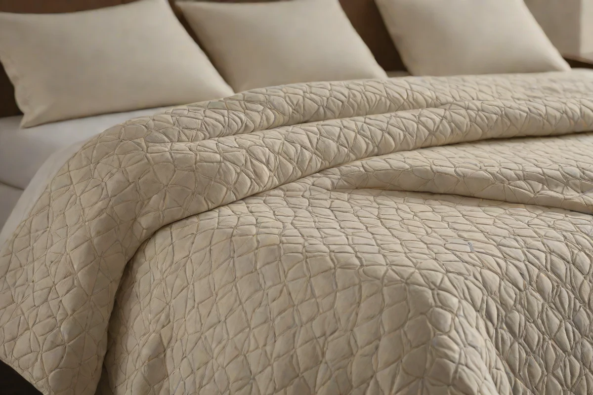 Layer a Diamond-Weave Bed Coverlet - Neutral Bedroom Decor Ideas