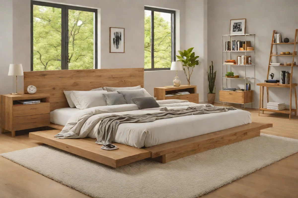 Select a Low-Profile Monolithic Platform Bed Frame - Neutral Bedroom Decor Ideas