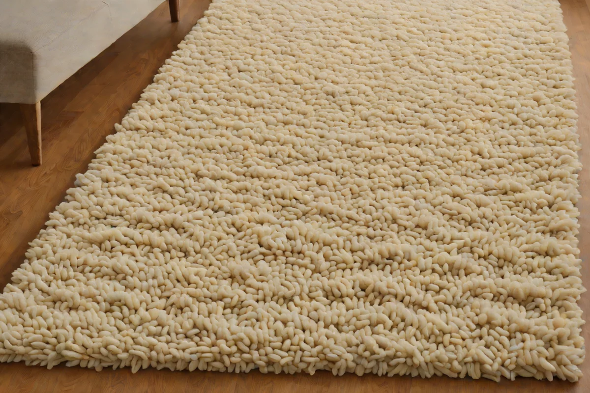 Select an Un-Dyed High-Pile Natural Wool Rug - Neutral Bedroom Decor Ideas
