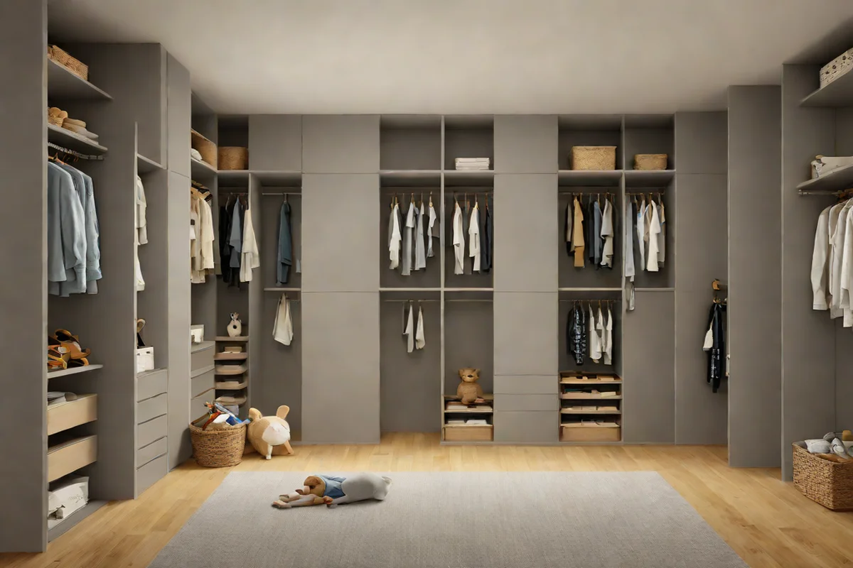 Utilize Flush-Faced Integrated Storage Wardrobes - Nursery Ideas for Baby Boys