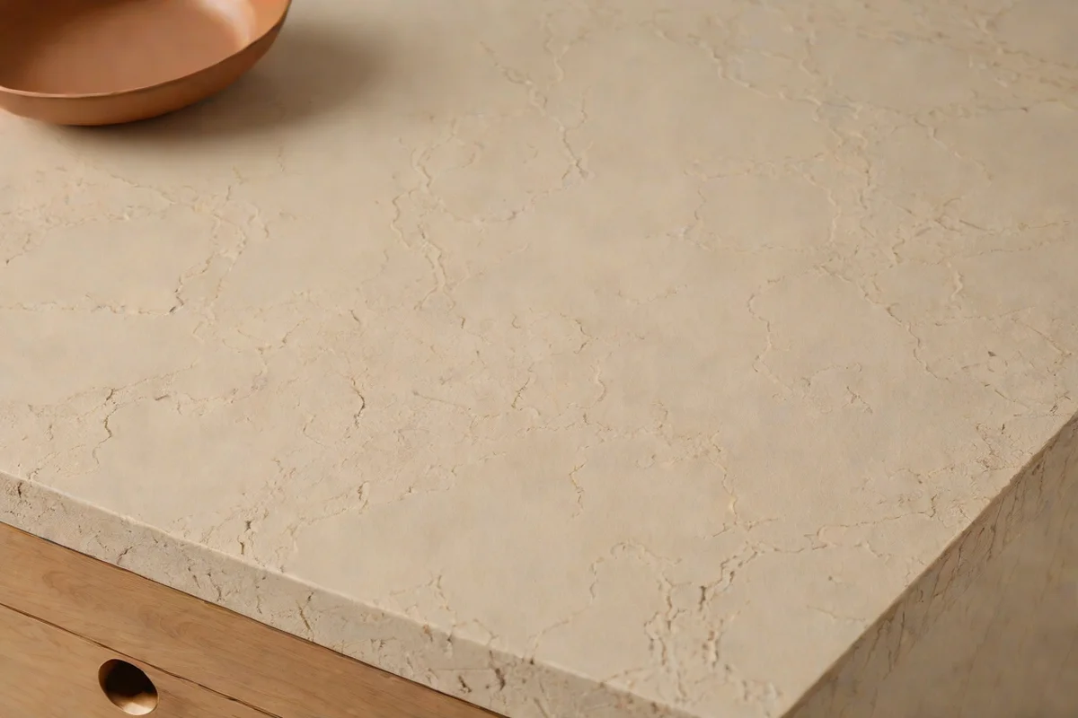 Integrate a Matte Travertine Changing Table Surface - Nursery Ideas for Girls