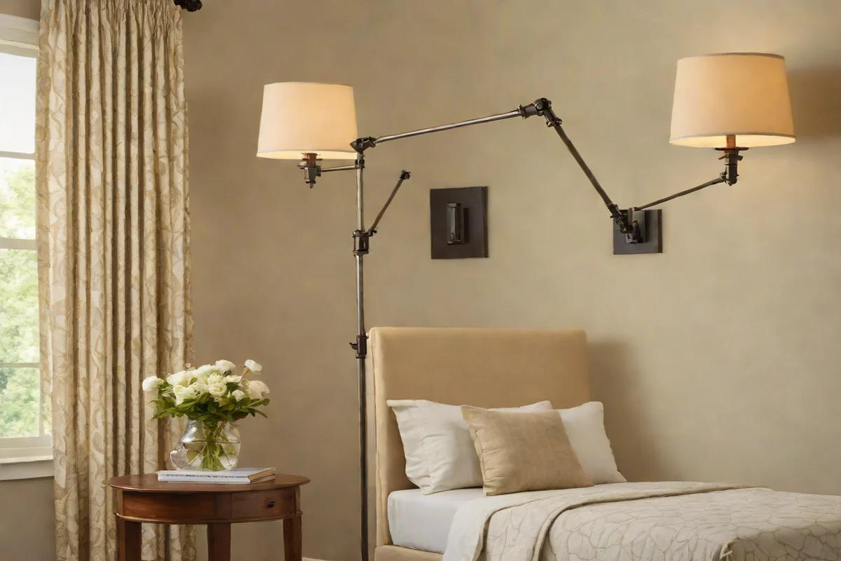 Install Adjustable Swing-Arm Wall Feeding Sconces - Nursery Ideas for Girls