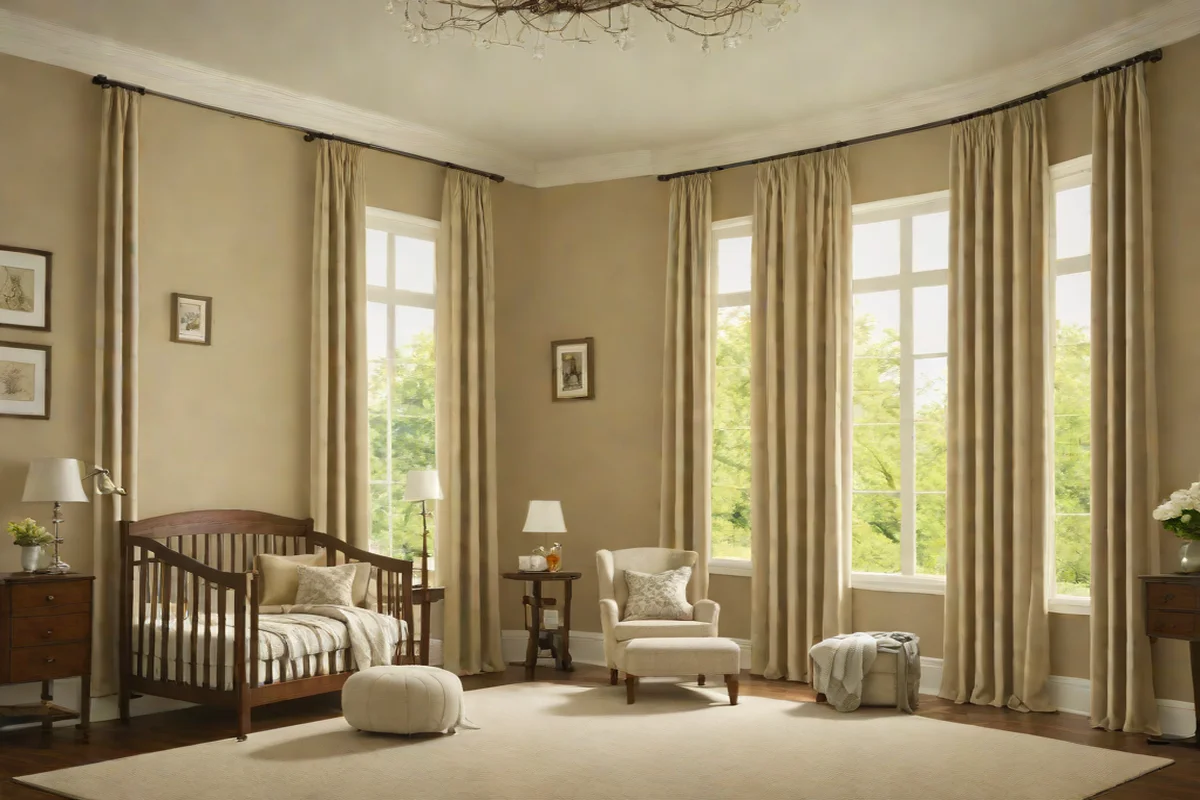 Install Full-Height Blackout Acoustical Drapery - Nursery Ideas for Girls