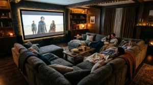 U Shaped Couch Living Room Ideas For The Ultimate Movie Night
