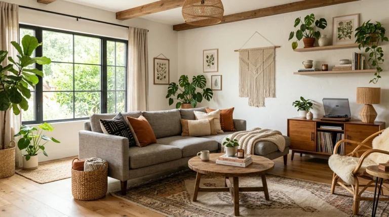 How To Create A Cozy Gray Boho Living Room From Scratch