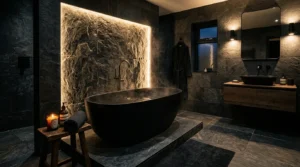 11 Moody Bathroom Ideas For A Dramatic Makeover