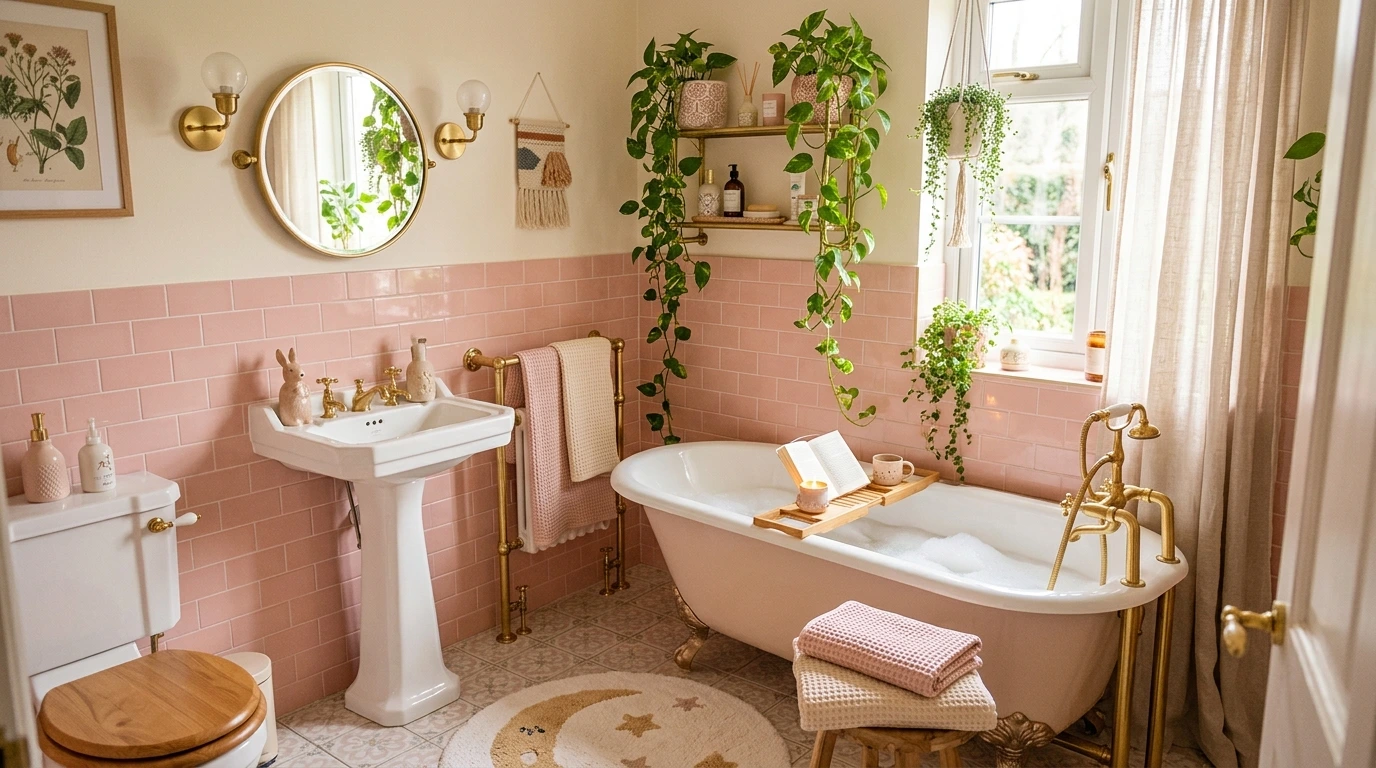 7 Cute Bathroom Ideas For A Warm And Whimsical Vibe