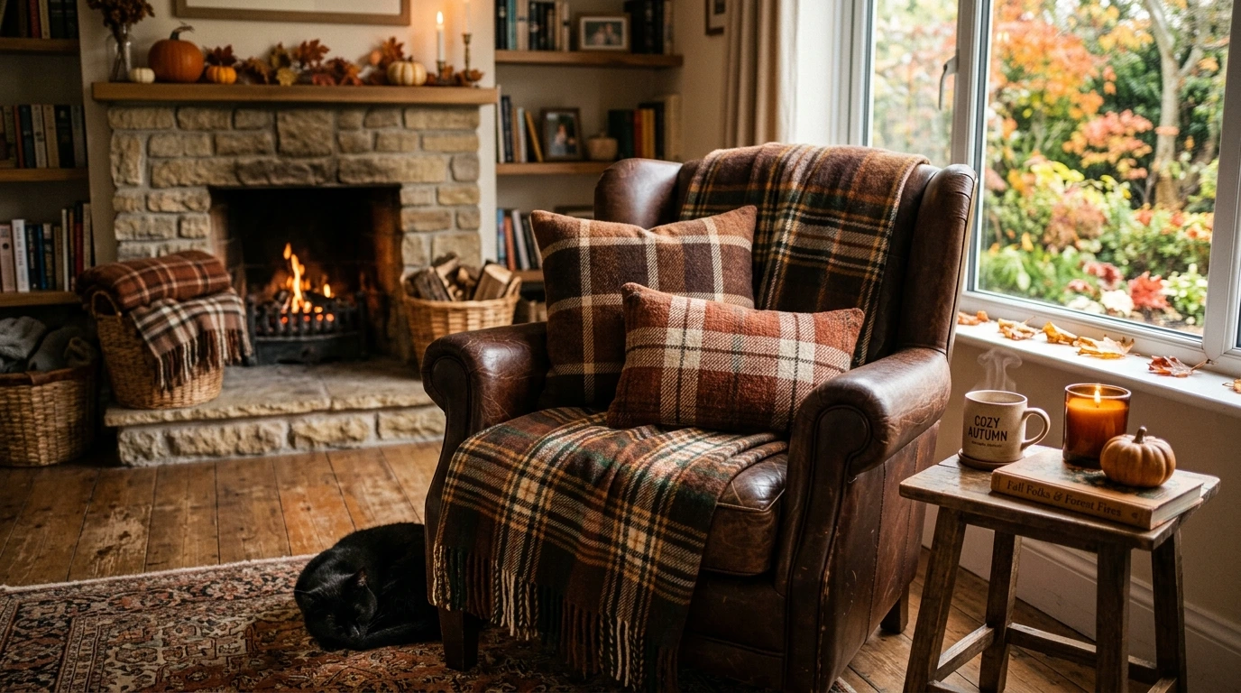 7 Ways To Incorporate Brown Plaid Decor This Autumn
